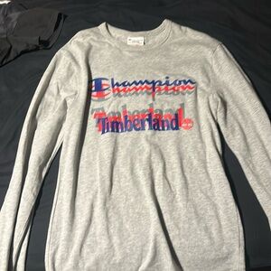 Champion X Timberland collab t shirt
